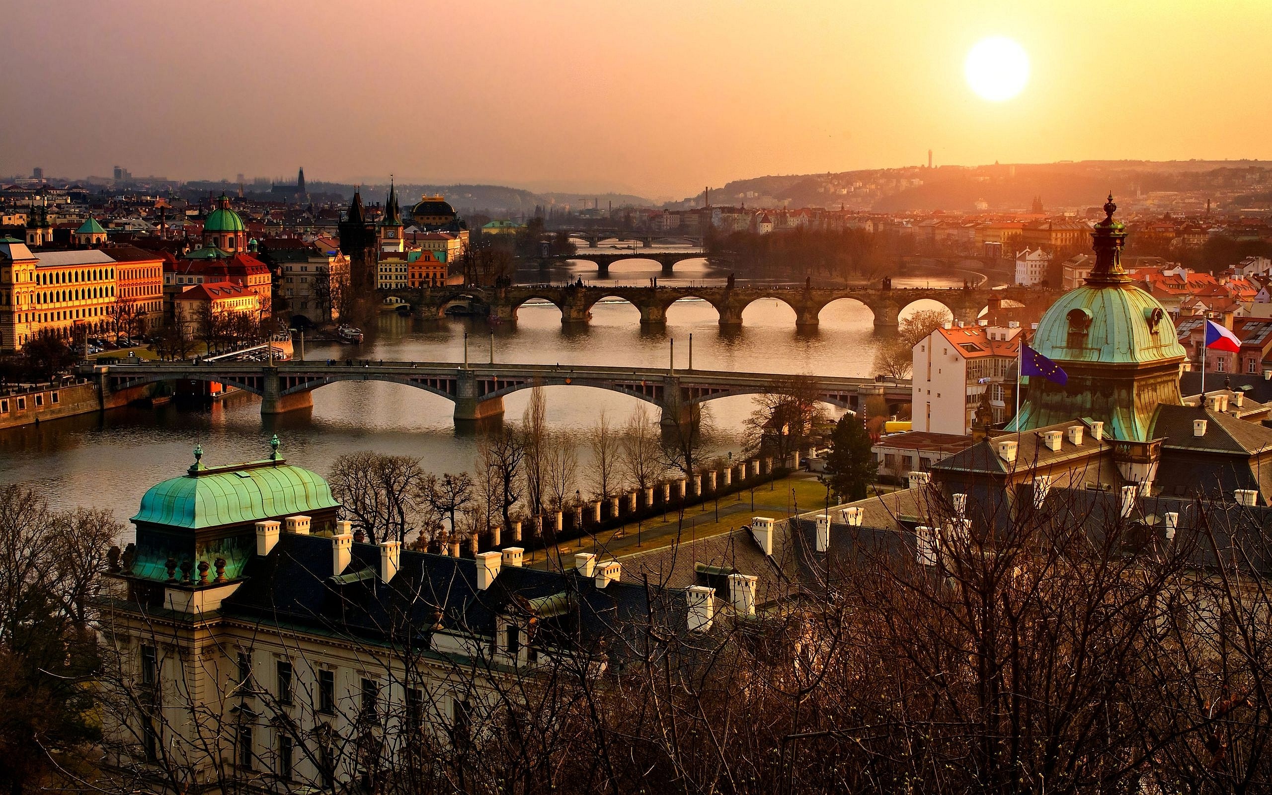 Sunset in Prague